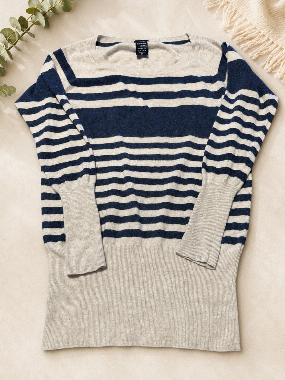 Talula Aritzia Cashmere Angora Striped Tunic Sweater XS